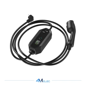 Chargeur Portable Voiture Électrique – Type 2 – 3,68 kW – Câble 5 m – Étanche IP65 – Réglable 6A à 16A